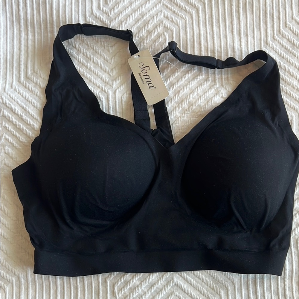 Soma enbliss racer back Black Bralette